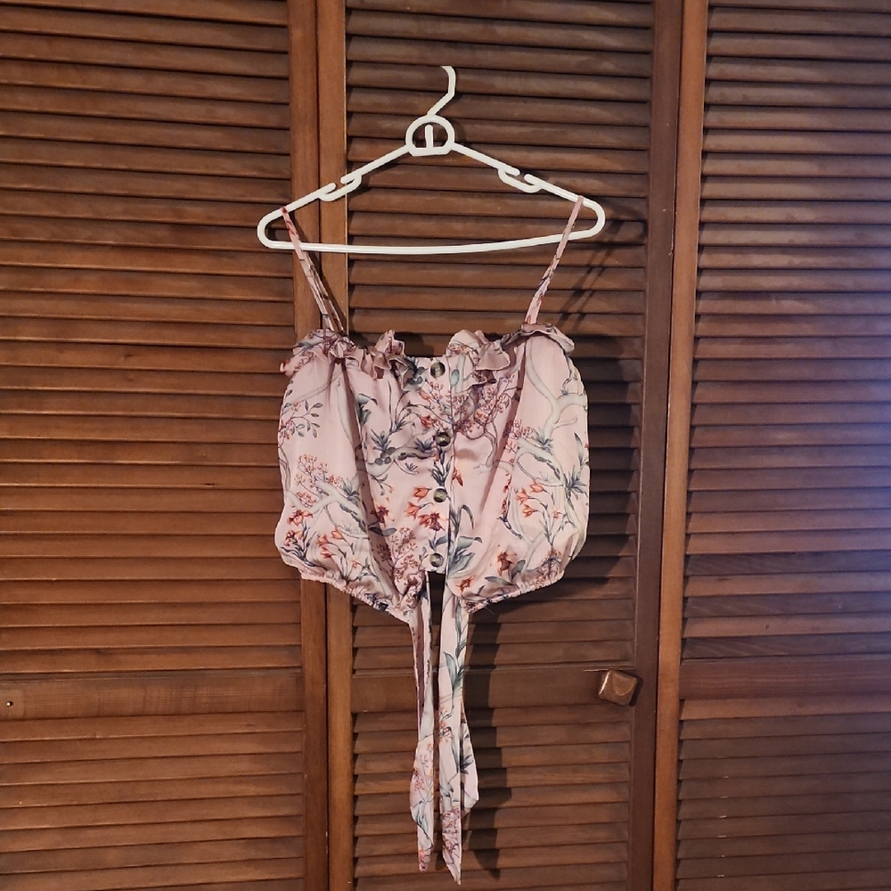 H&M Pink Floral Camisole Top